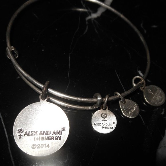 Alex And Ani Letter Initial J Charm Rafaelian Silv - Picture 7 of 7